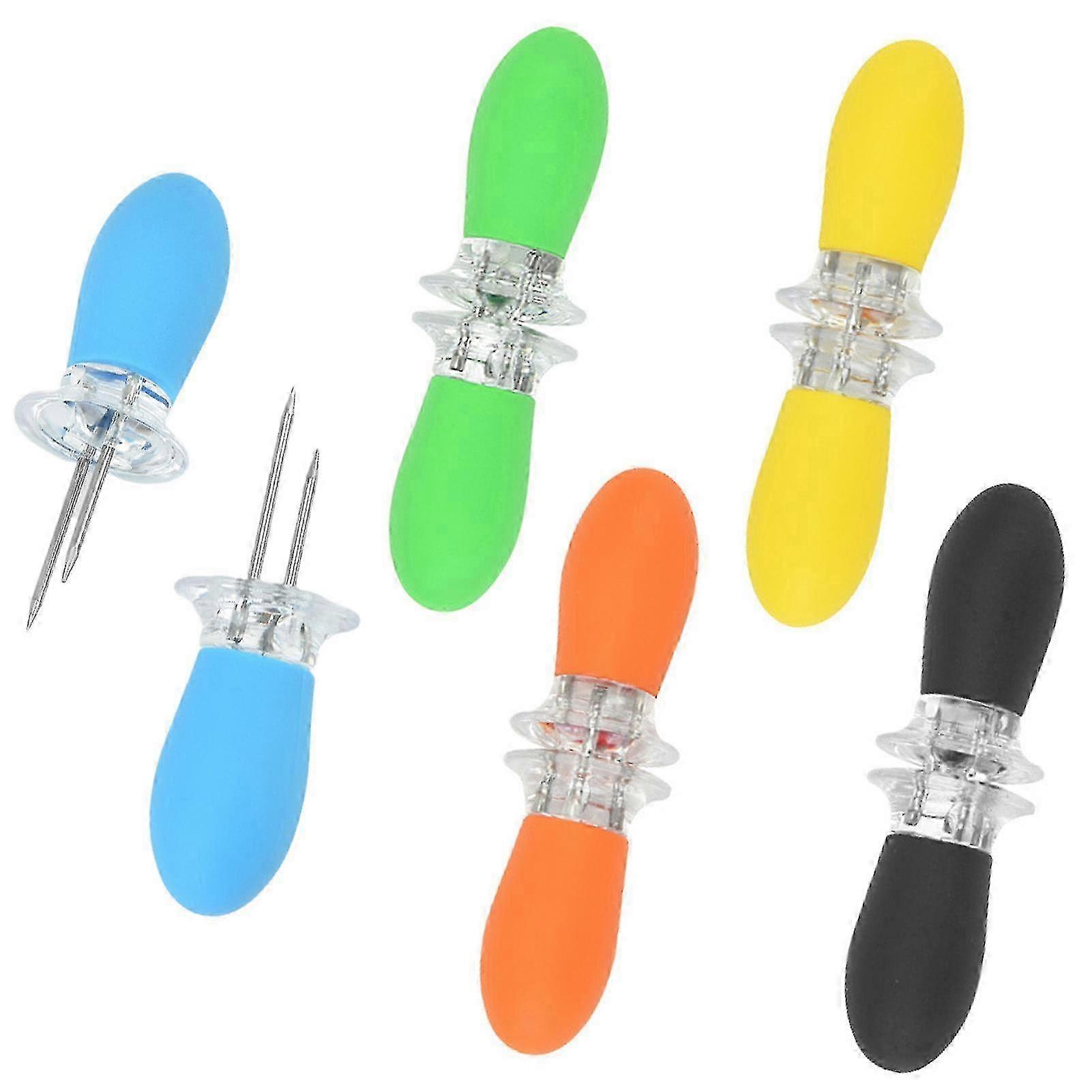 10pcs Double Non Slip Home Corn Holder Anti Scalding Stainless Stee...