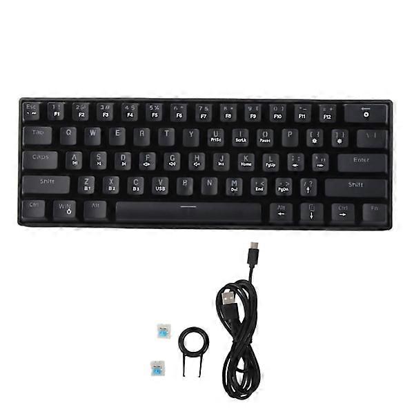 Mechanical Keyboard 61 Keys Dual Mode Color Backlit Gaming Universal Computer Accessories