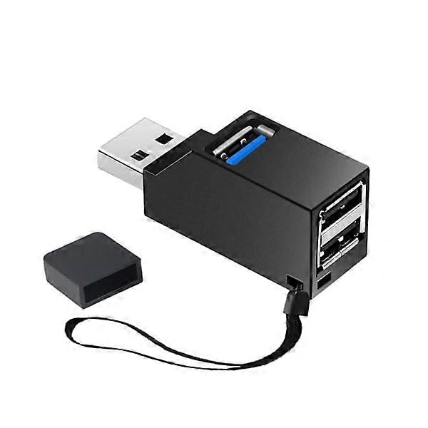USB hub, 3-port hub (2 USB 2.0 + USB 3.0), adapter high-speed expansion for PC, laptop, desktop