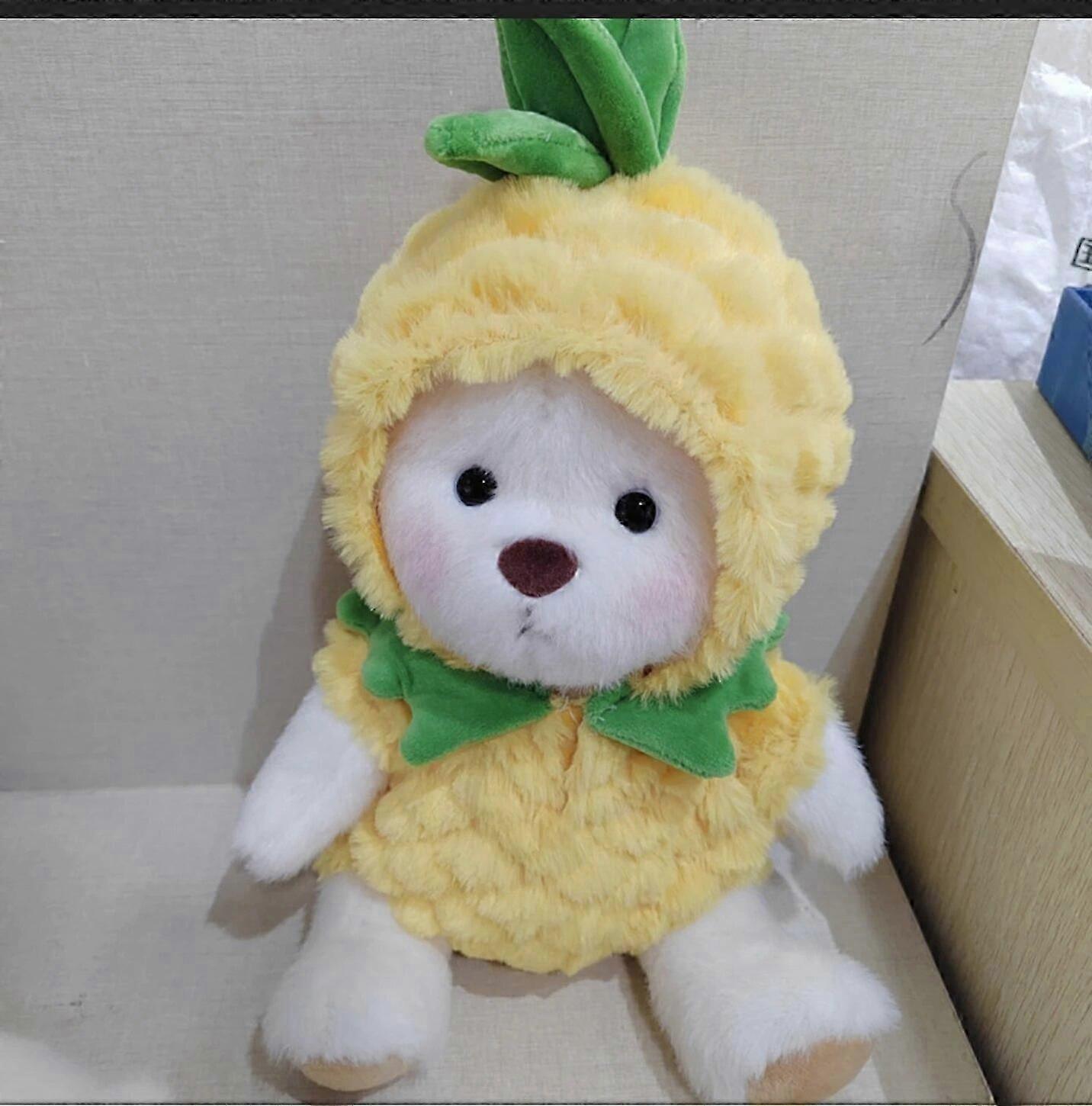 Käsintehty nallekarhu pehmolelu vaihtomekko hunajalaukku kangas vauvatyttö halaa pehmoinen pehmonukke lapsille joululahja lapsille 2025