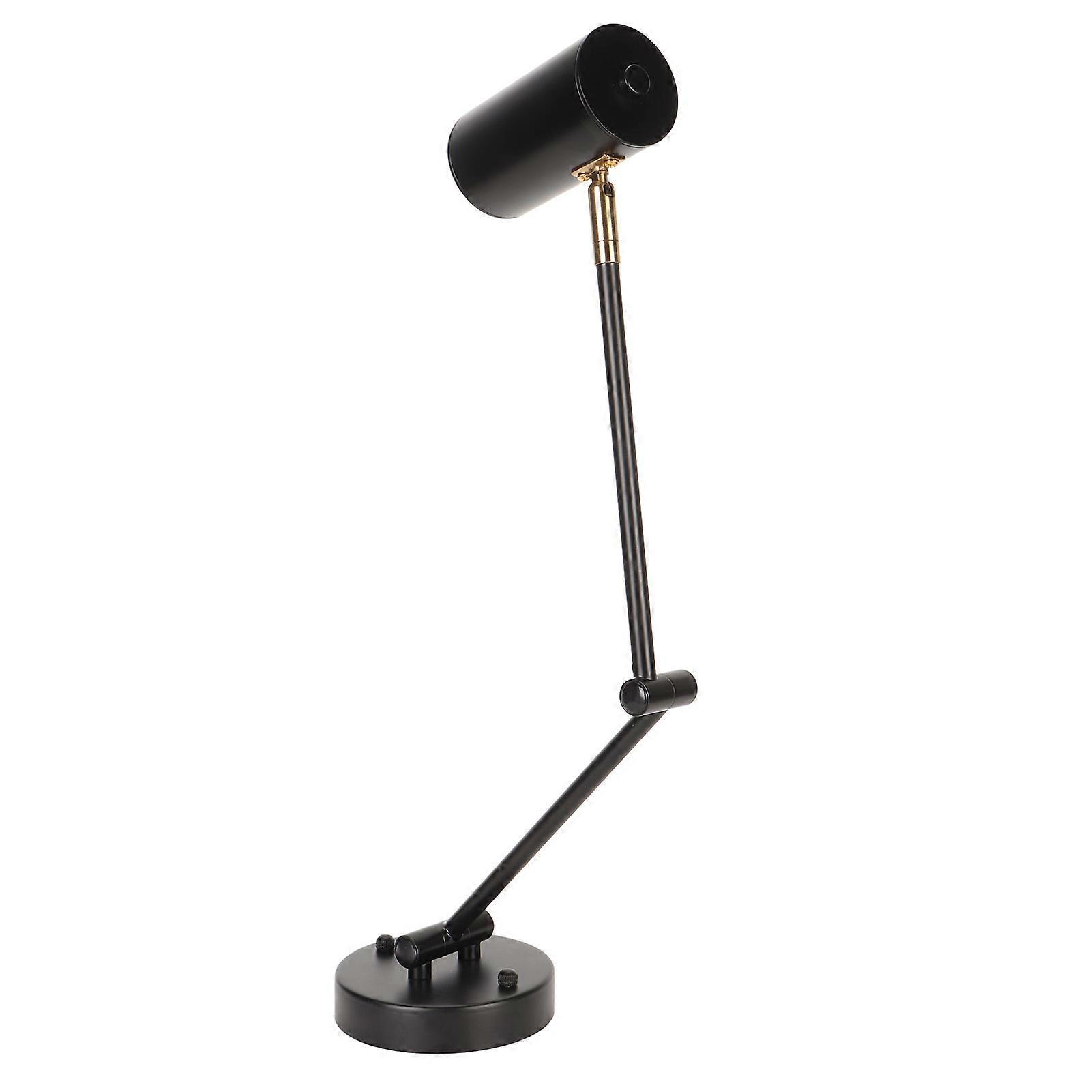 Wall Sconce Swing Arm E27 Rotatable 12cm Black 3000K Warm Light