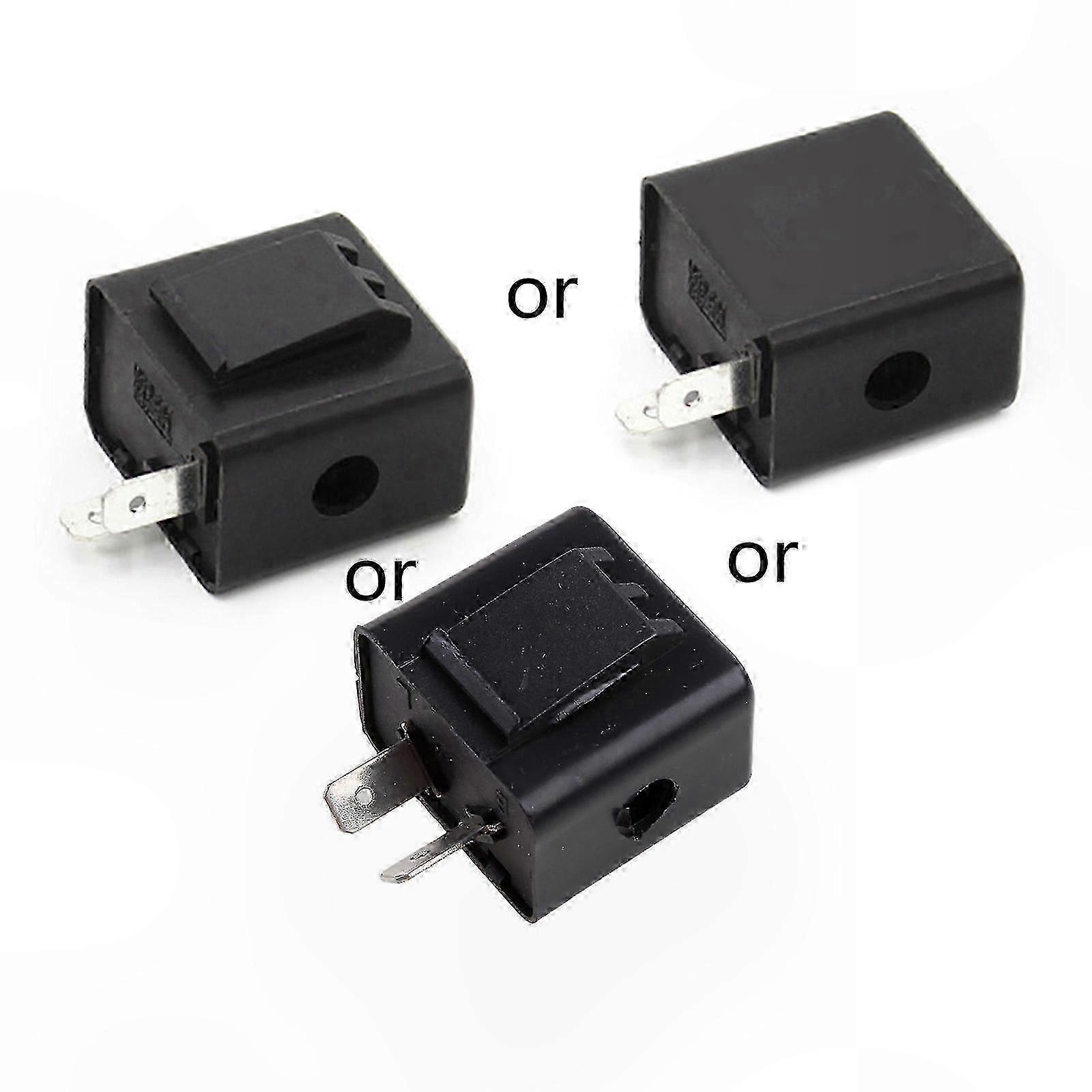 2-Pin Flasher Relay for Turn Signals 12V-60V LED Indicator Buzzer-Compatible