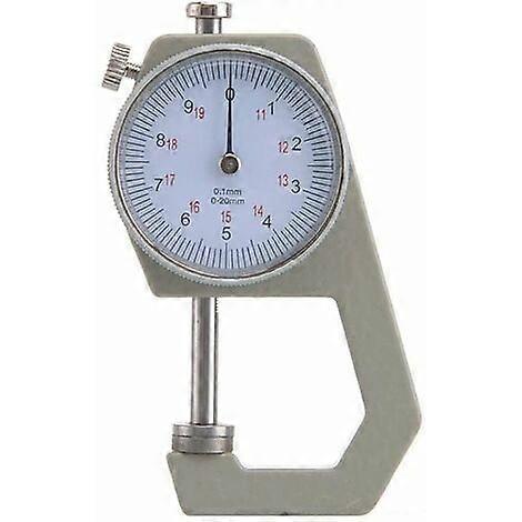 Digital Thickness Gauge, Round Dial, 0.01mm, Accuracy for Paper, Leather, Metal