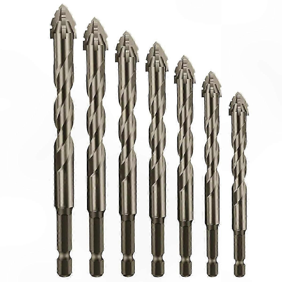 Sawtooth Eccentric Drill Bit with Four Flutes