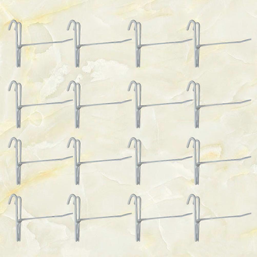 Iron Hooks Nail-Free Hook for Hanging Clothes 40Pcs White