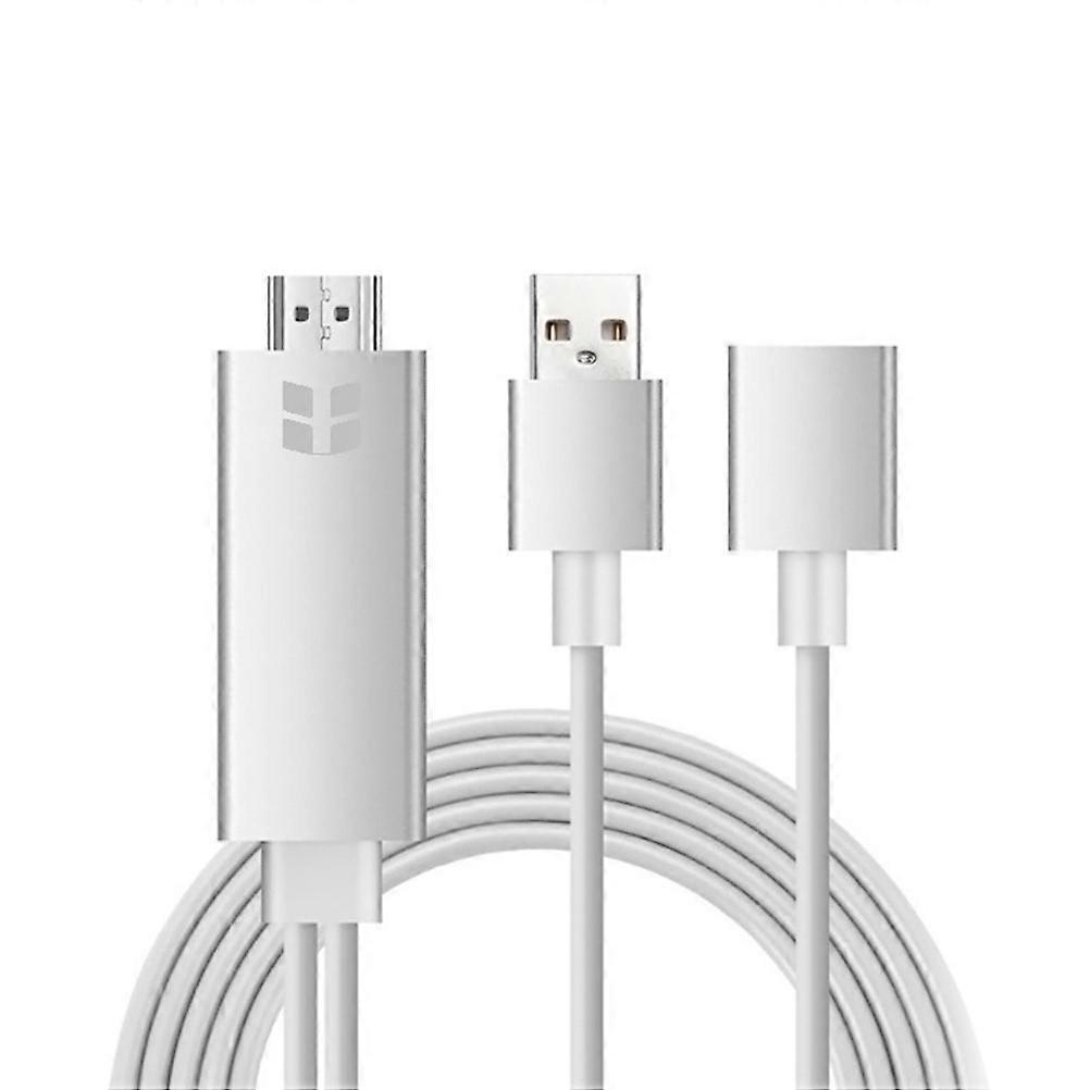 USB to Cable USB 3.0 Display Graphic Adapter for 1080p White Cable