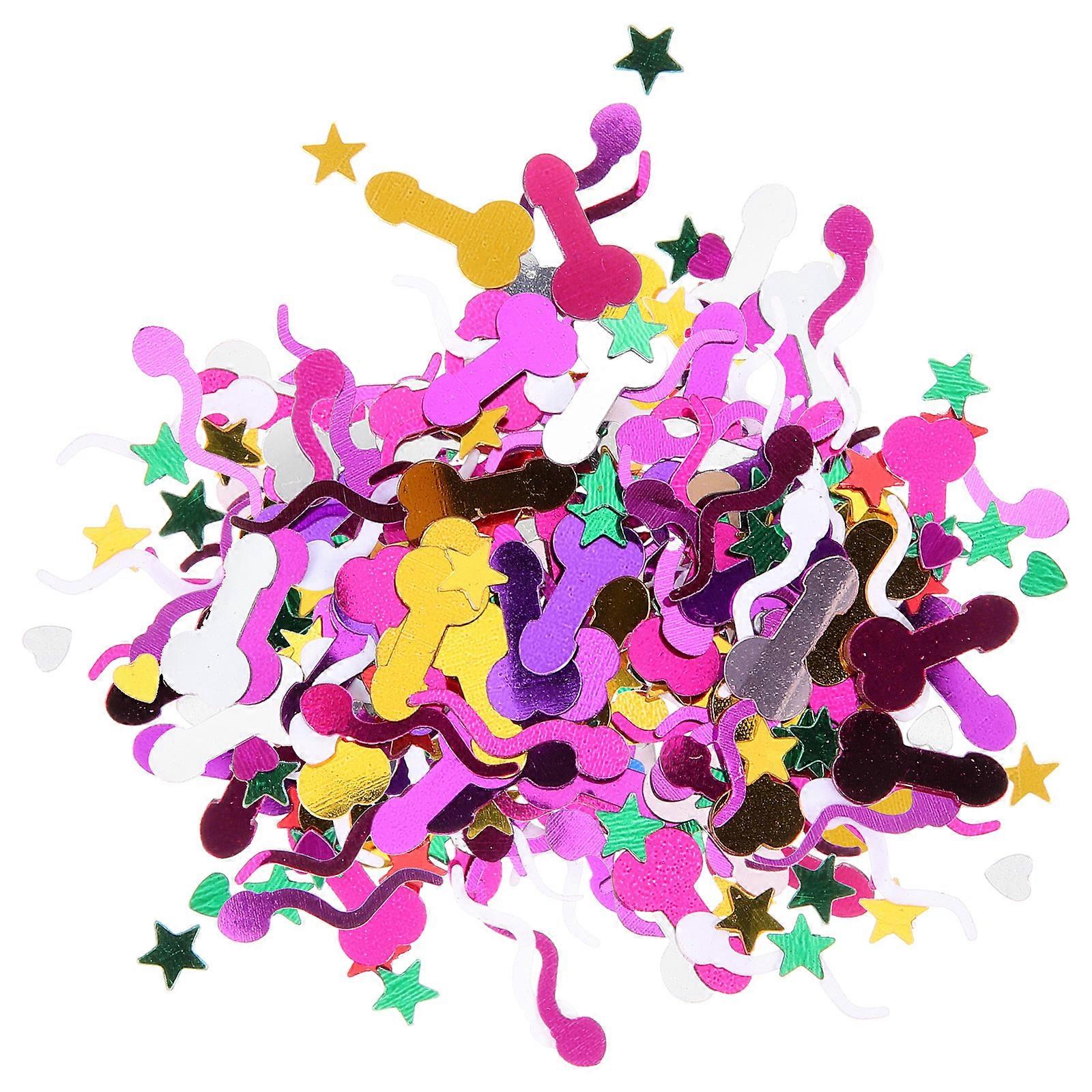 Party Confetti Bachelorette Decoration Festival Style with 5Packs Mix Colors