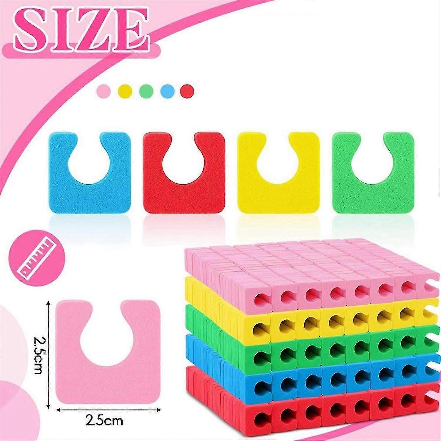 500 Pcs Individual Pedicure Toe Separators Soft Foam Toe Spacers