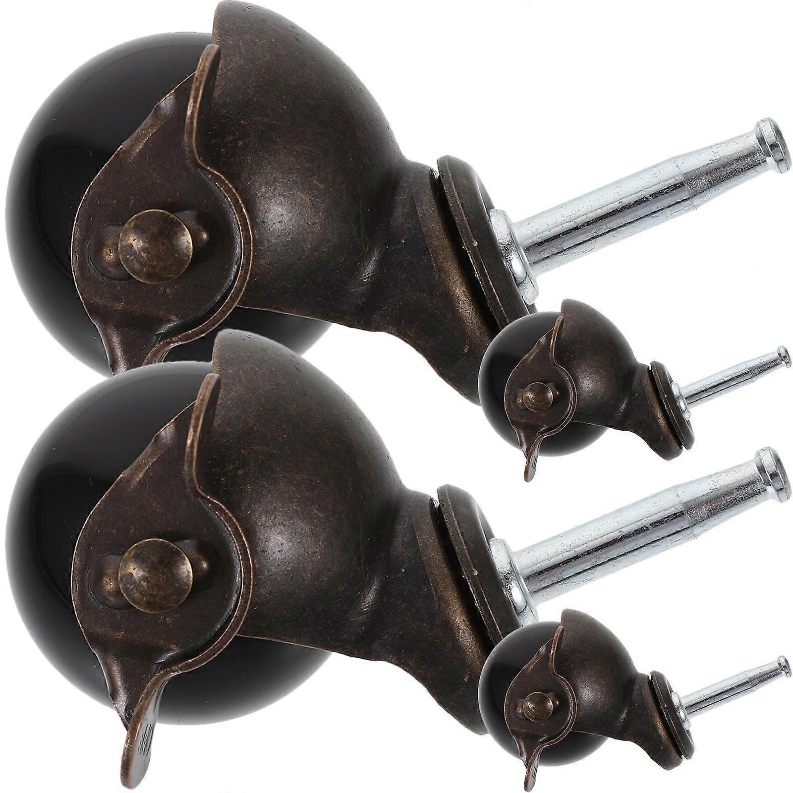 Stem Caster Wheels for Office Chair Wheels with Brake 4Sets for Home Use