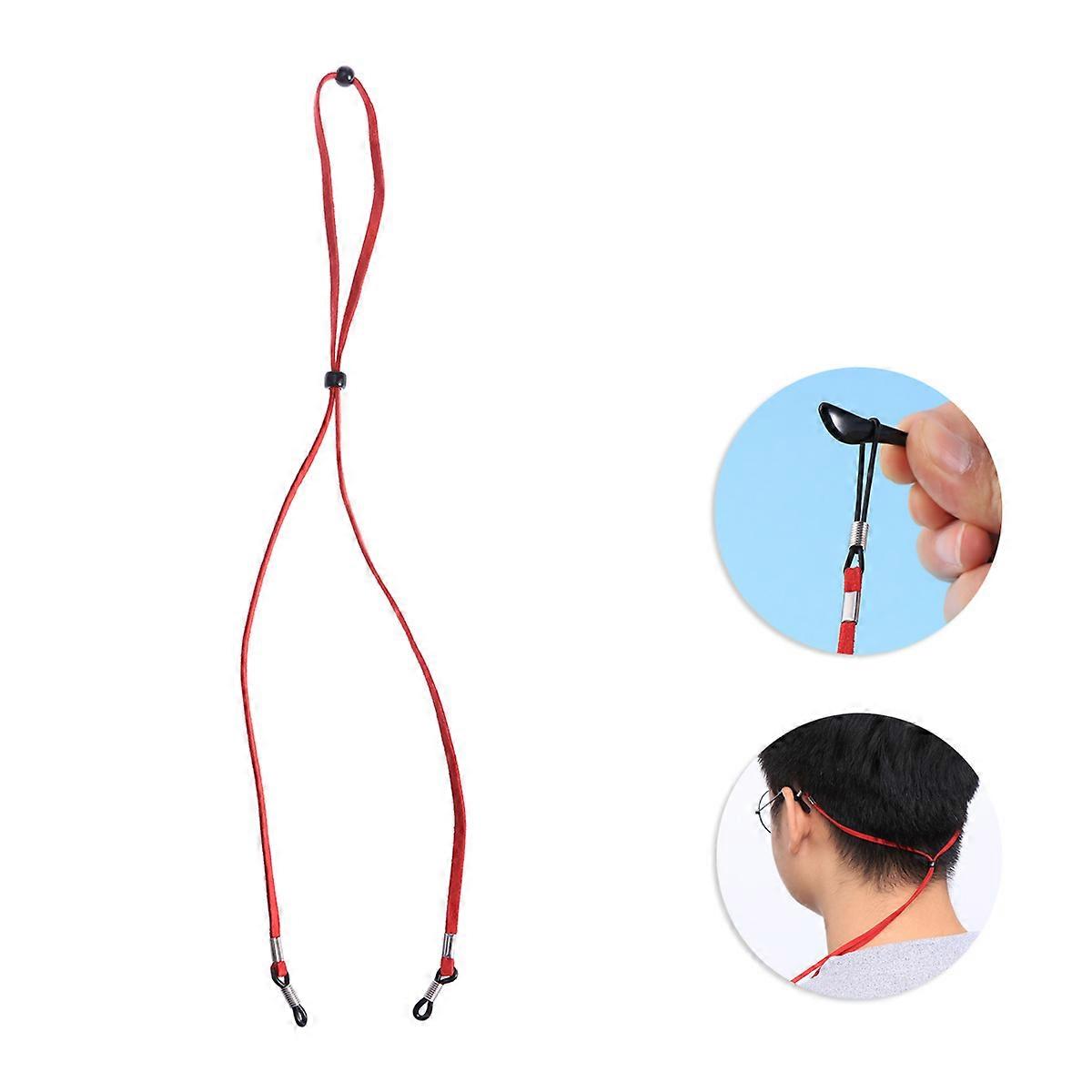 Eyeglass Retainer Glasses String for Fixation 2Pcs Lightweight Red
