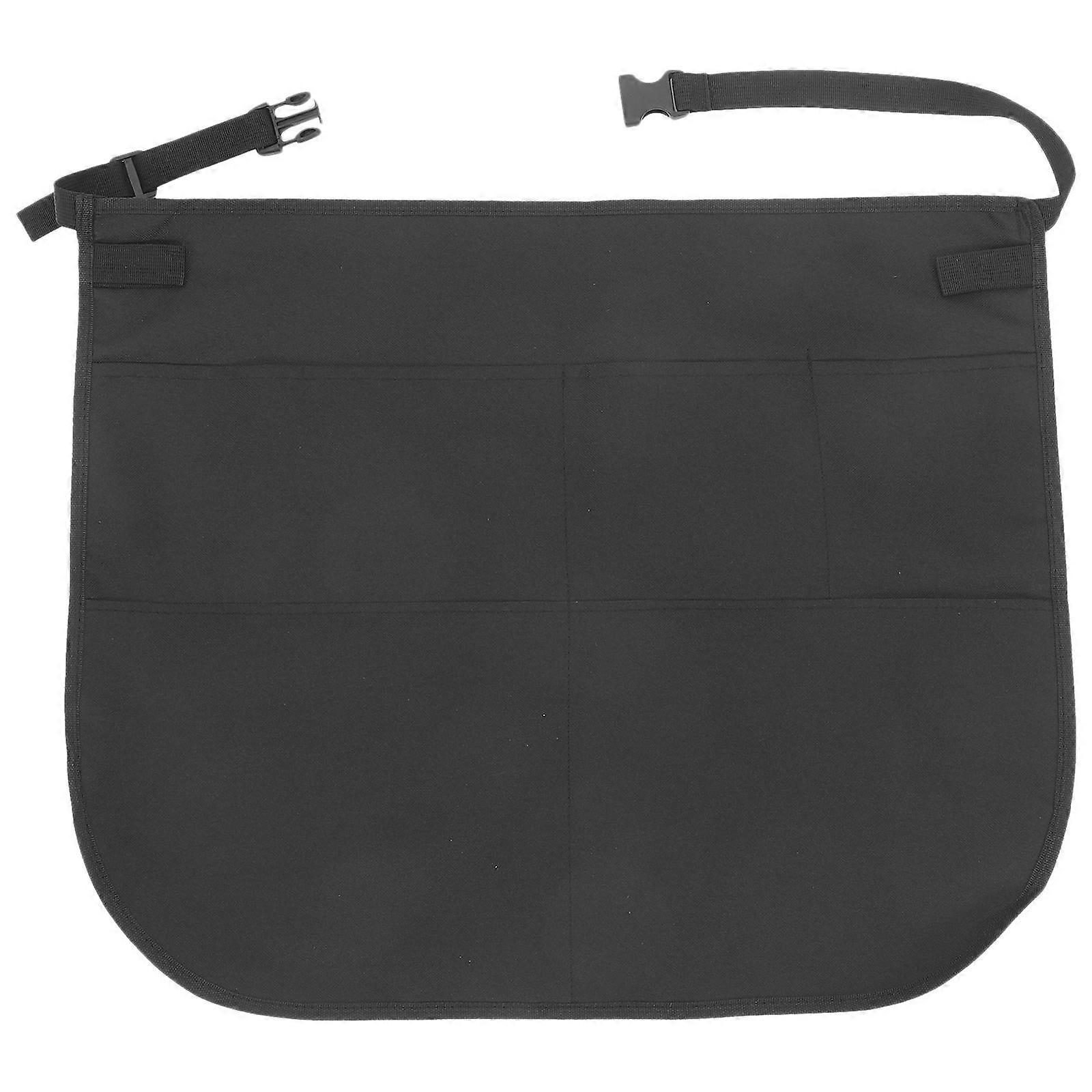 سترة الحلاقة مصفف الشعر سترة صالون العمل ساحة الشعر الأسود البوليستر قابل للتعديل تثبيت الخصر 1 حزمة