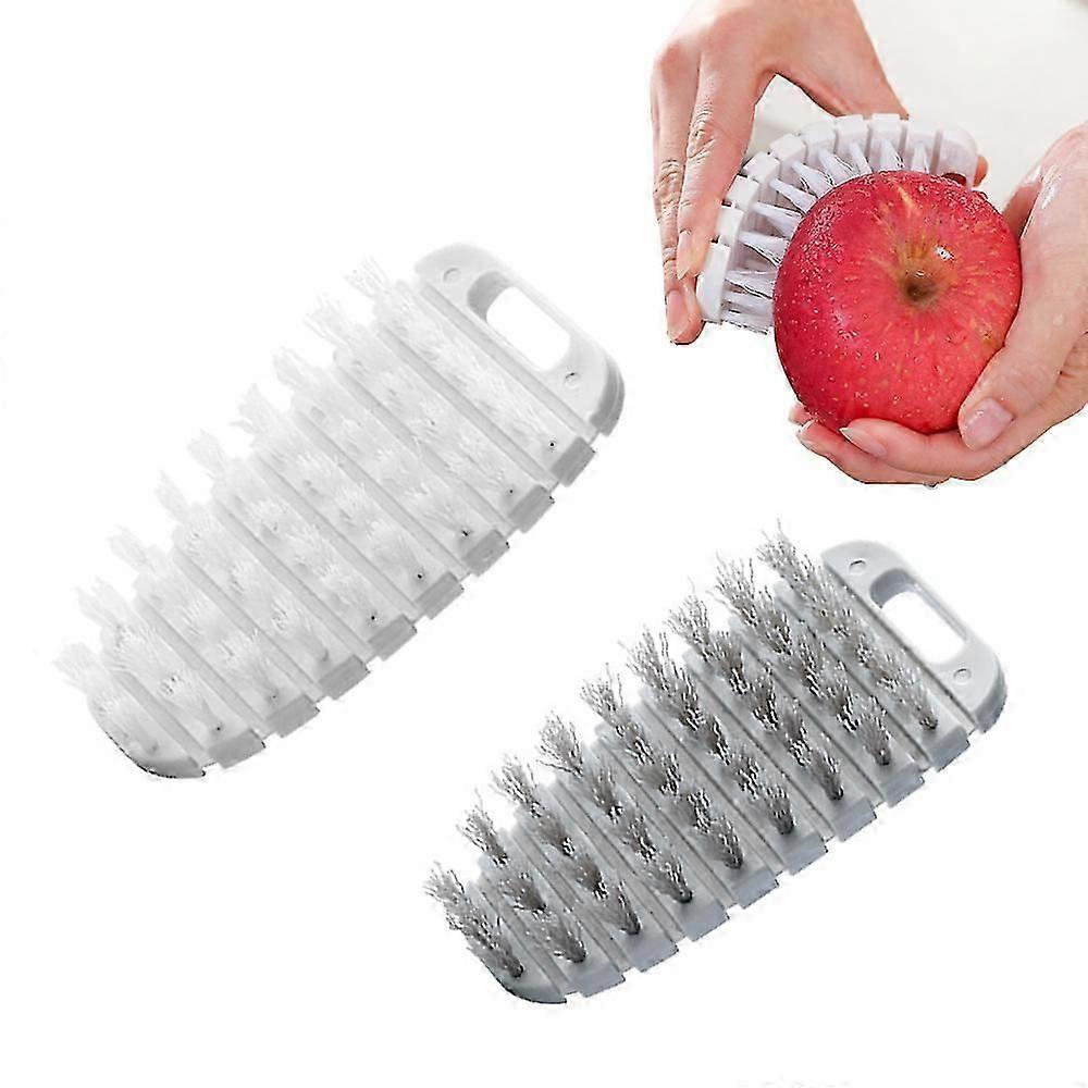 2 Pack Fruit and Vegetable Cleaning Brush  Brush Scrubber Fruit Vegetable Brush Flexible Bendable