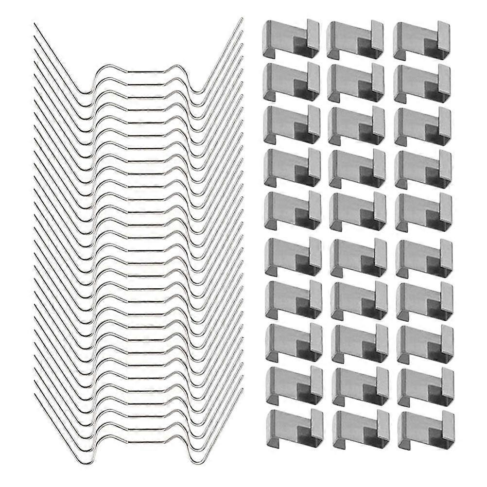 100Pcs Greenhouse Glass Pane Clips Greenhouse W Wire Clips Glazing Z Type Clips