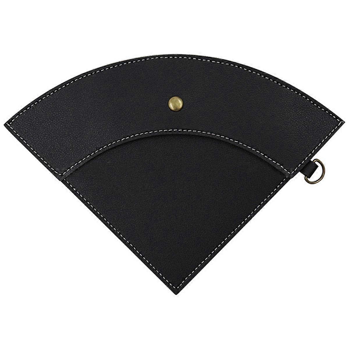 PU Leather Coffee Filter Paper Storage Bag for Coffee Dripper,B