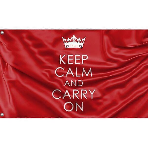 Keep Calm And Carry On Flagge FG1311