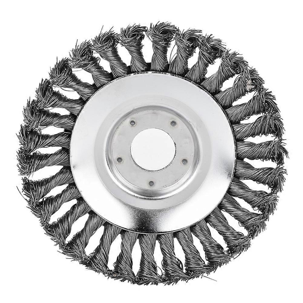 Brosse à gazon en fil métallique, roue en acier inoxydable, tête de coupe-bordures, outils de nettoyage pour jardin (150 mm)