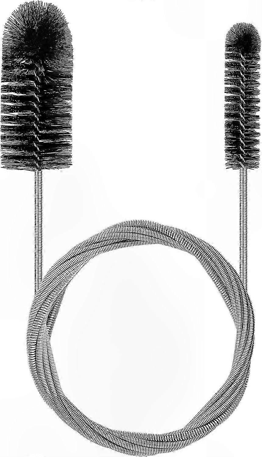 Flexible 200cm Sink Cleaning Brush with Two Fine Heads for Drains and Pipes