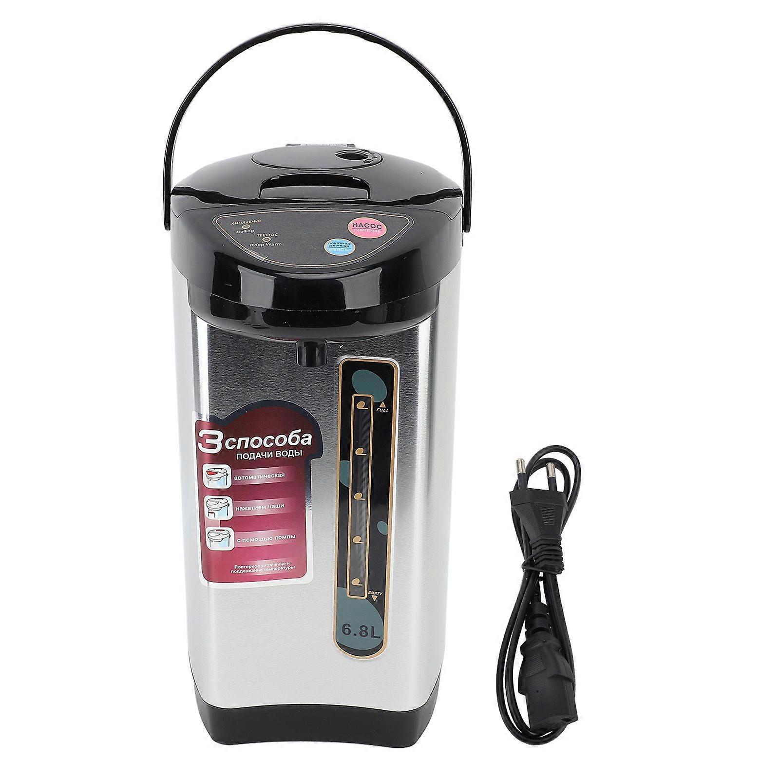 Stainless Steel Hot Water Dispenser Fully Automatic 6.8L Large Capacity Constant Temperature LED 360 Rotatable Base Electric Water Boiler Dispenser