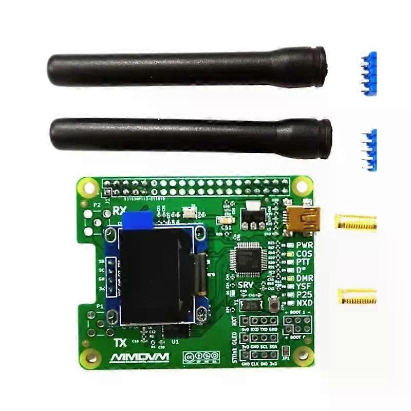 MMDVM HS Dual Hat Duplex Hotspot Board kit Support Pistar P25 DMR YSF NXDN For Raspberry pi