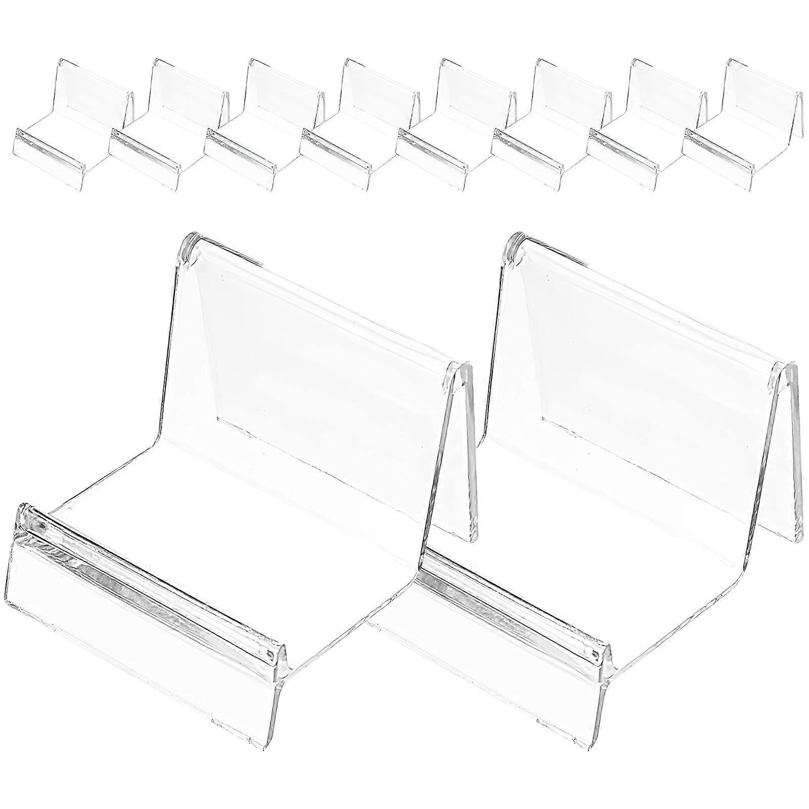 Wallet Display Stand Transparent for Storage Desktop 40Pcs Multipurpose