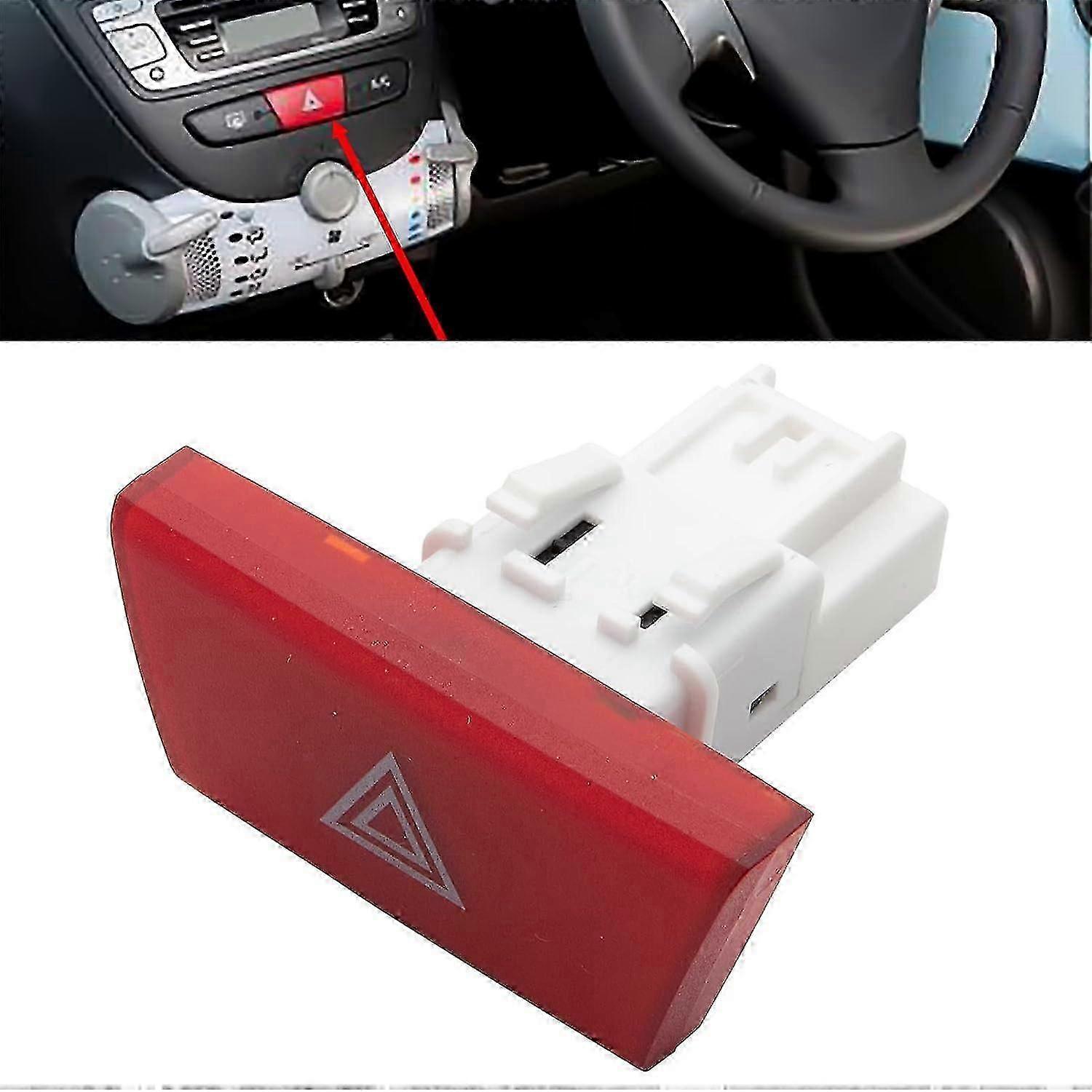 Hazard Warning Flasher Light Switch For C1 107 Aygo 6490.ng 6490ng-YuJia