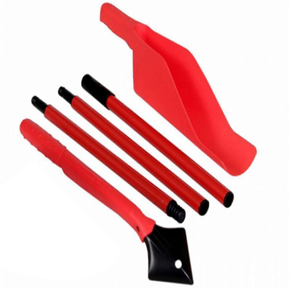 1 Set Retractable Gutter Cleaning Kit Portable Plastic Handle Gardening Hand Tools Home Garden Roof