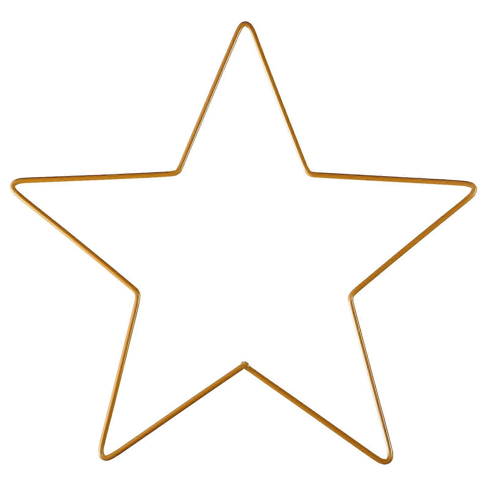 Golden Star Shape Frame 2Pcs Iron Pendant For DIY Crafts Wall Hanging Suitable For Various Occasions