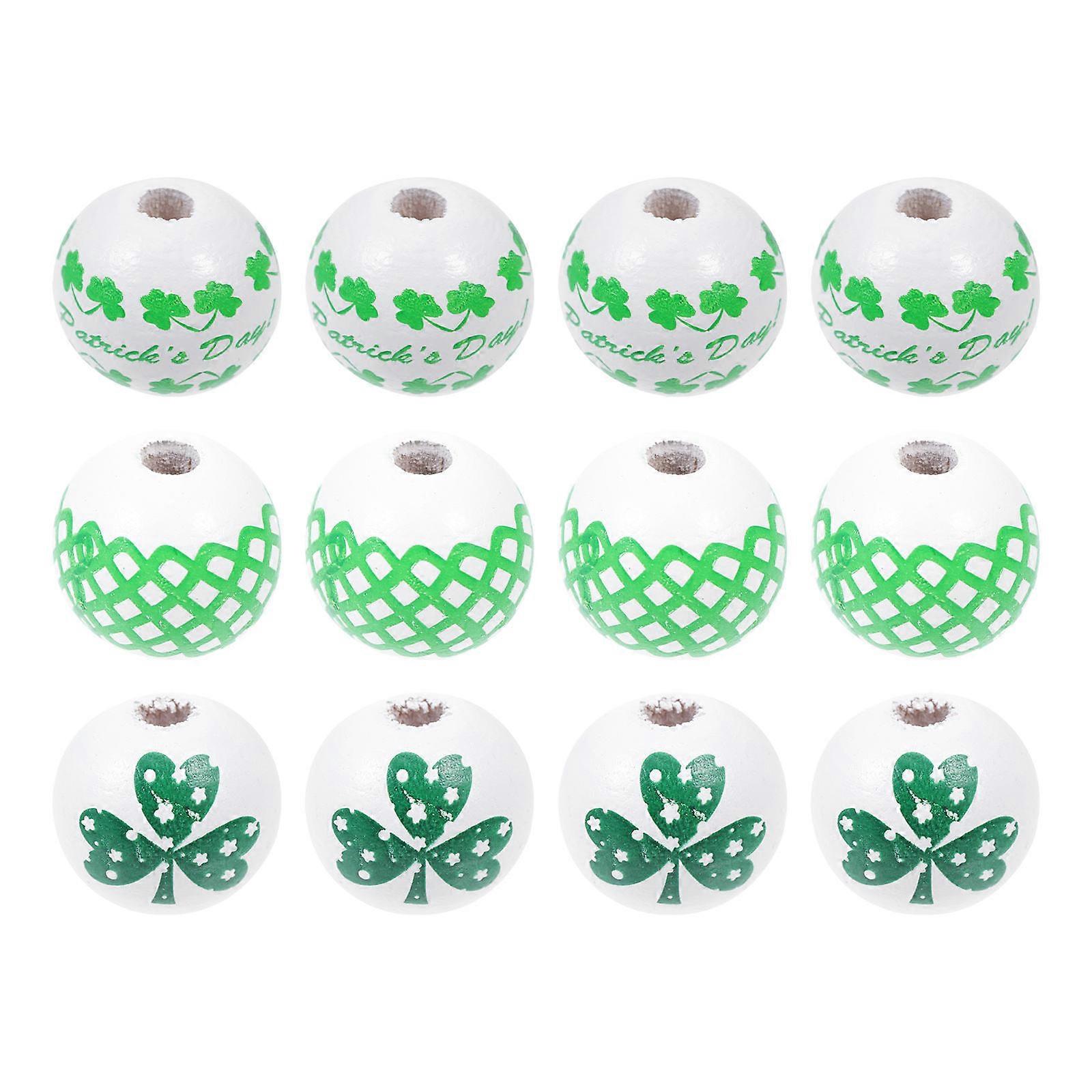 Wooden Loose Beads for DIY Crafts Making with 60Pcs Assorted Color Beads