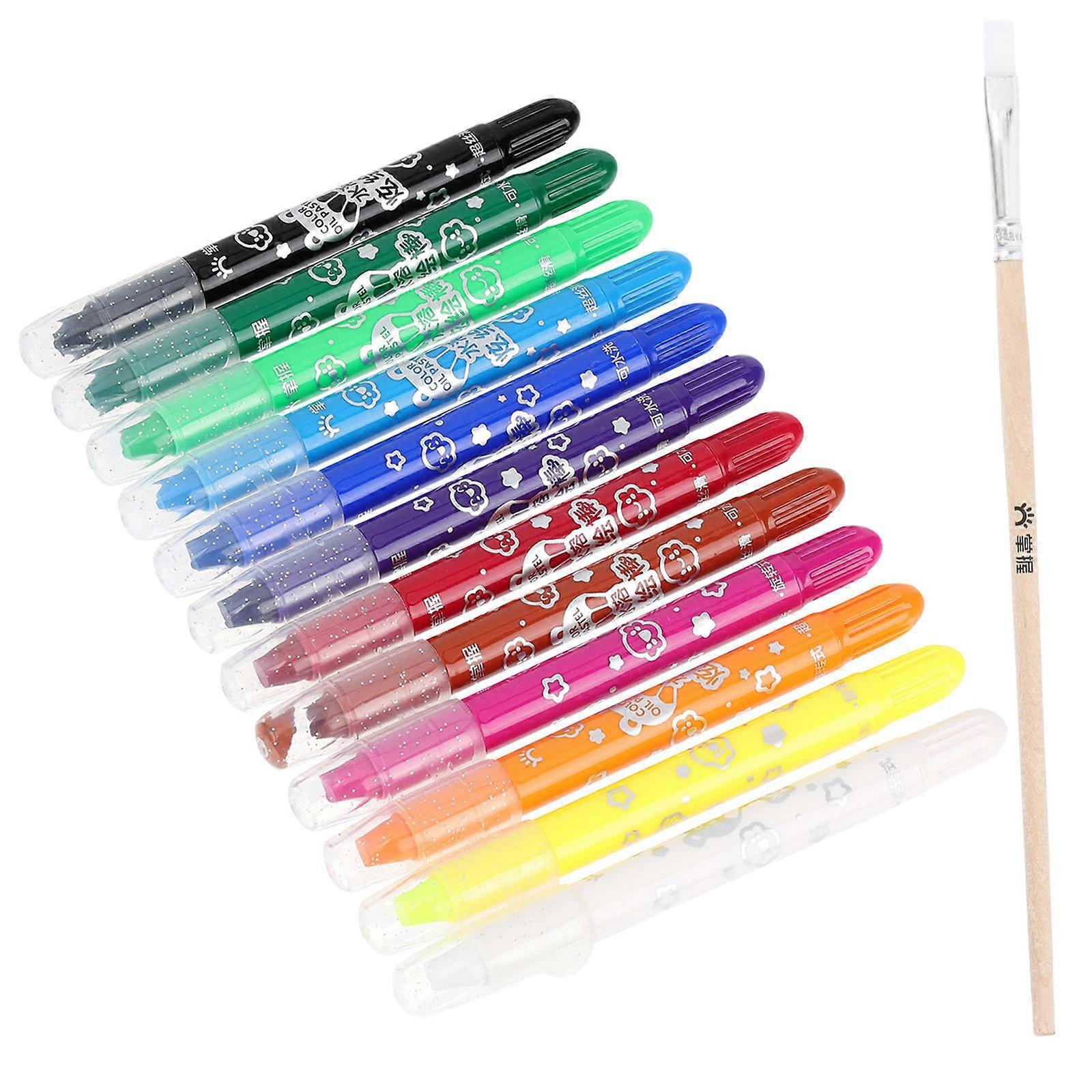 Children Crayons For Birthday Gifts 48 Pcs Drawing Washable Rotating Structure