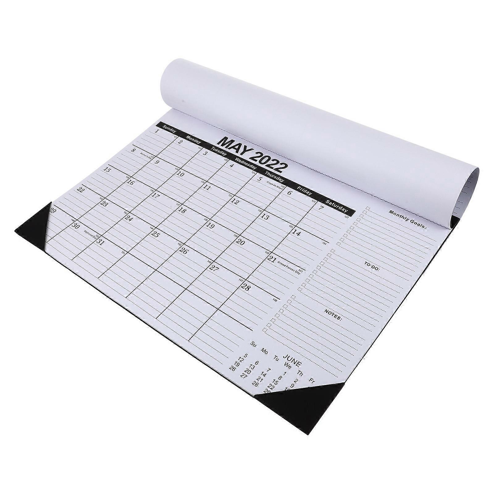 Note Taking Calendar 2022 Paper Wall Calendar for Hanging 2Pcs
