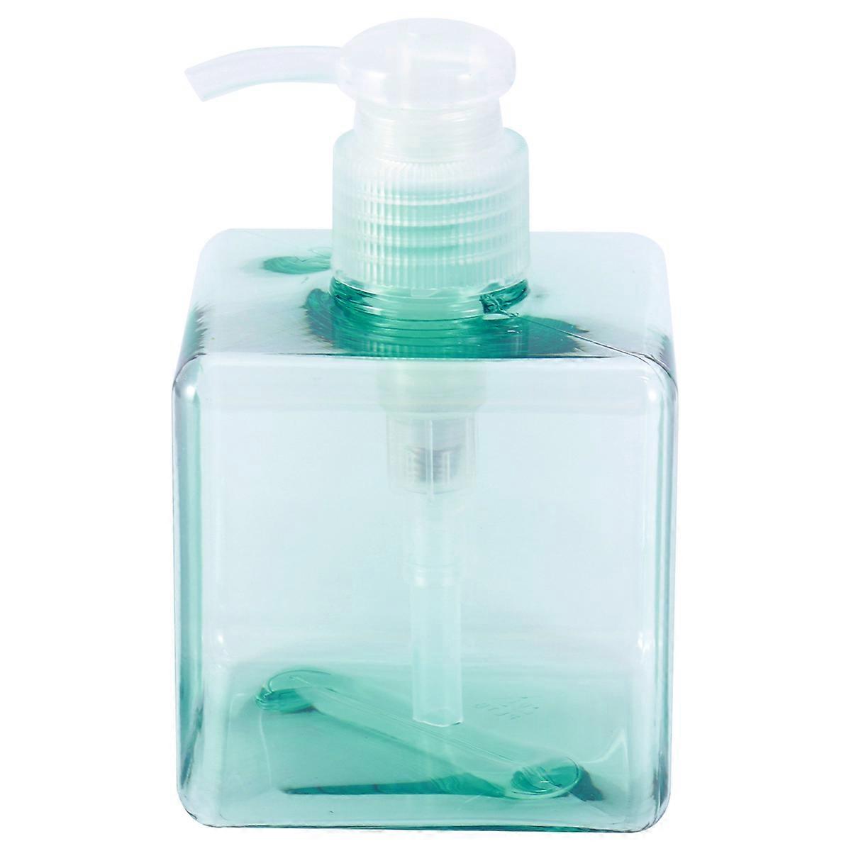 Refill Bottle Pump Bottle Dispenser for Storage 2Pcs Transparent Blue Bottles