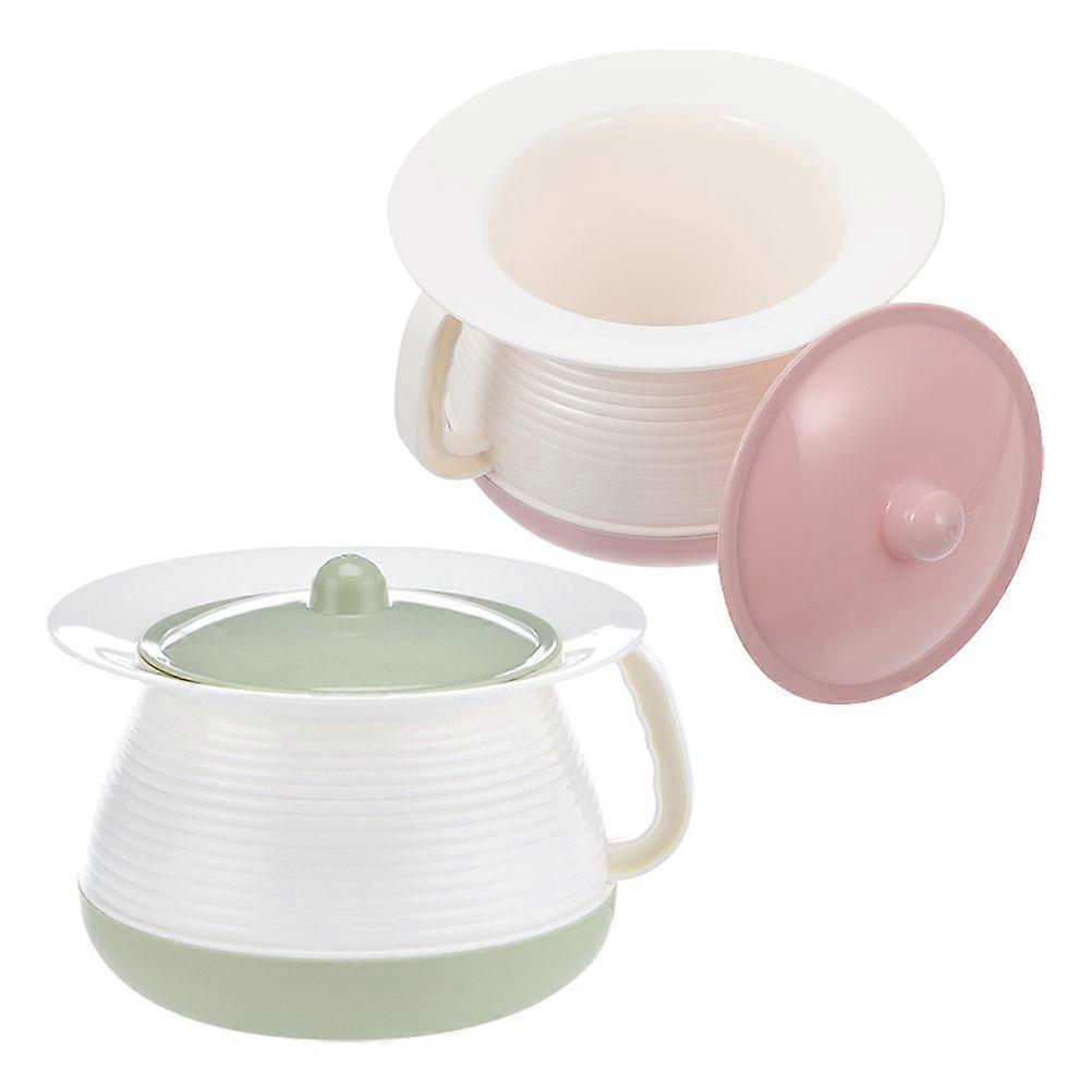 Thickened Plastic Spittoons For Elderly And Adults 2Pcs Square Urinals Perfect For Nighttime Use Durable And Practical