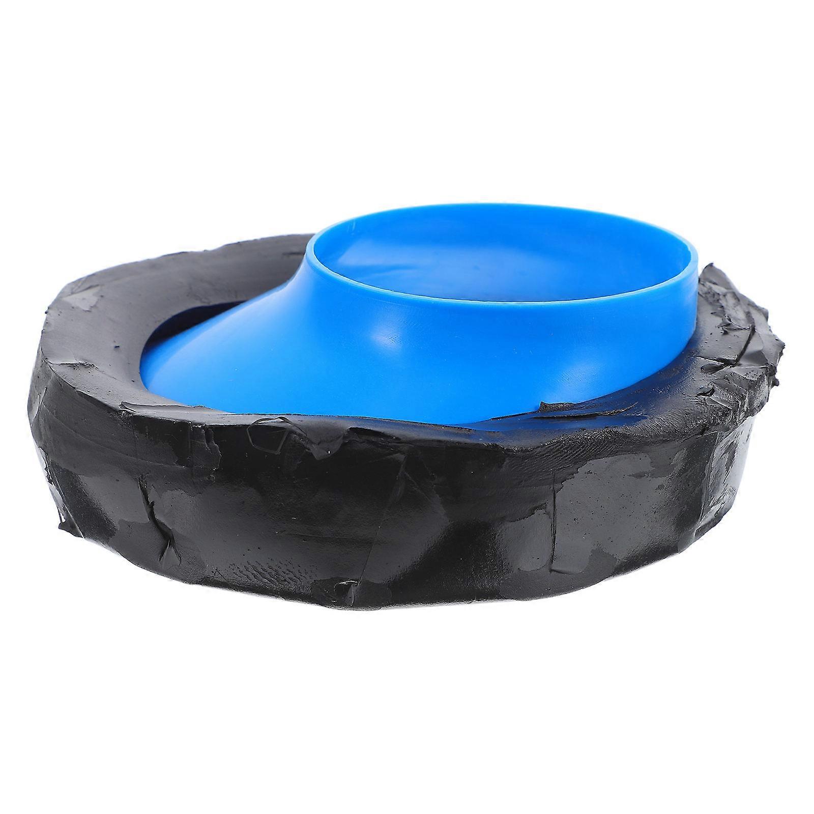 Toilet Offset Flange Seal for Home Use 3Pcs Blue Rubber Gaskets