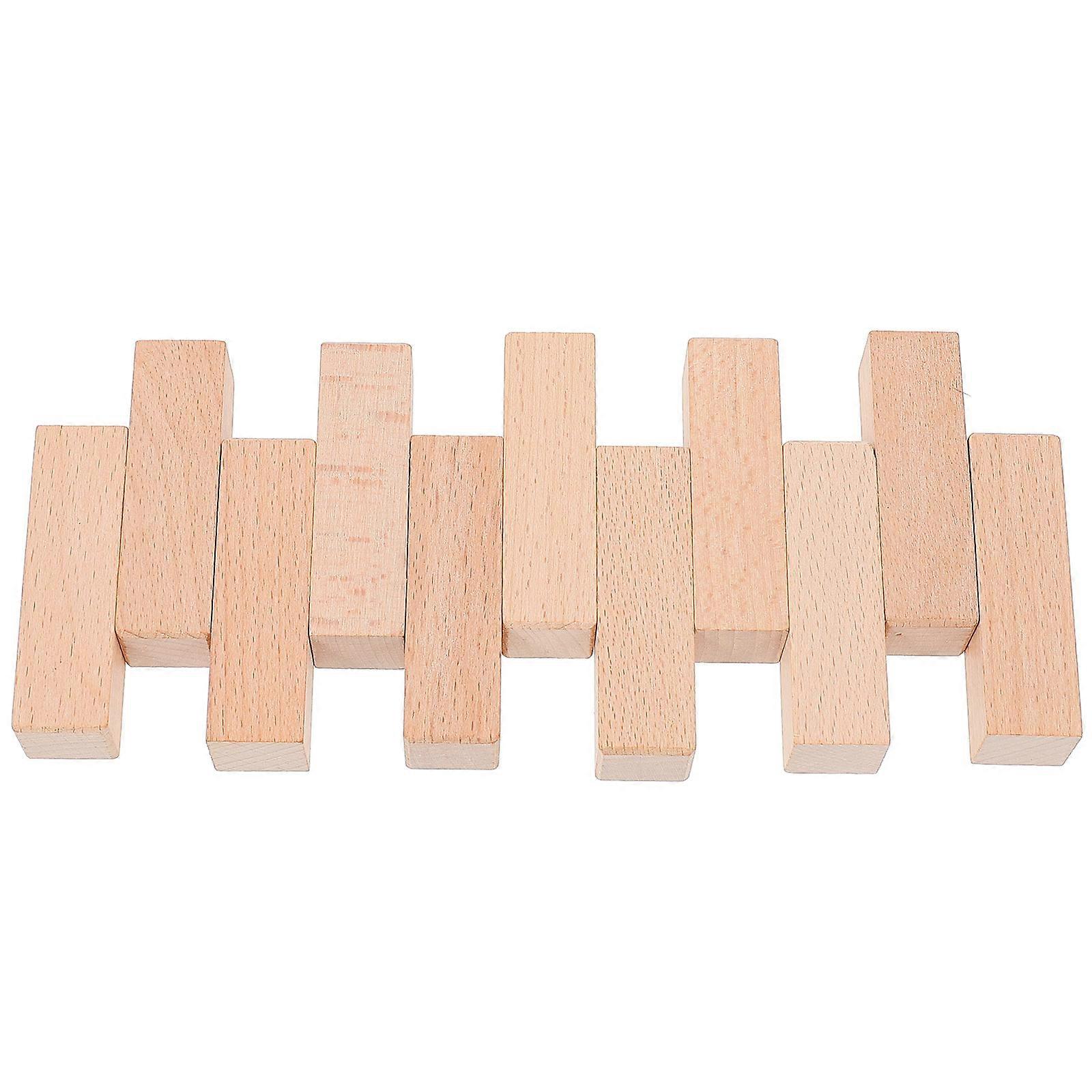 Crafting Seal Materials for DIY Use 11Pcs Brown Wooden Carving Blocks
