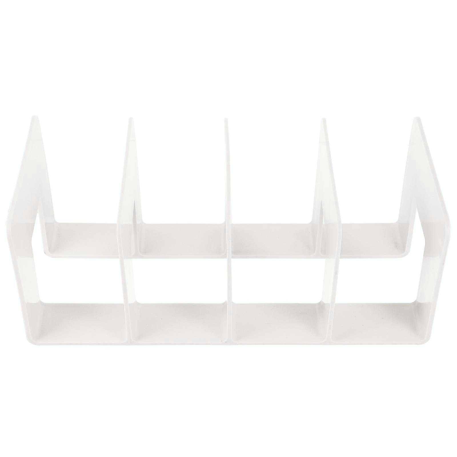 3Pcs Acrylic Bookend for Multi Functional Desktop Office Book Organizer