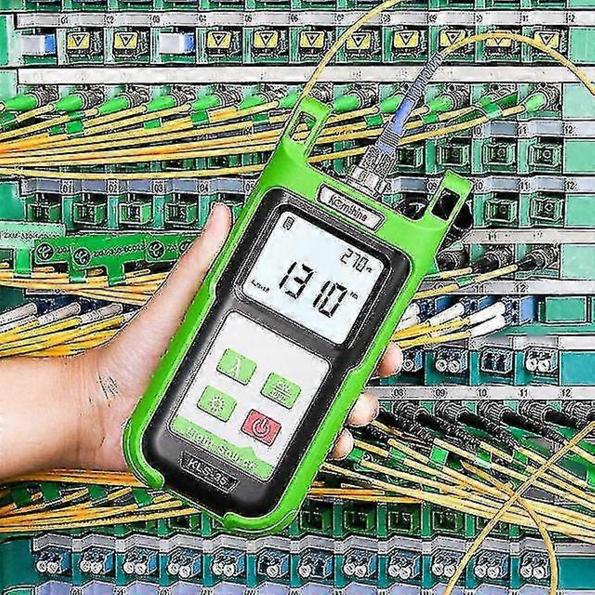 Optic Fiber Power Meter Komshine Kpm-35 Ftth Fiber Cable Tester And Singlemode Fiber Optical Light Source Kls-356417242311681