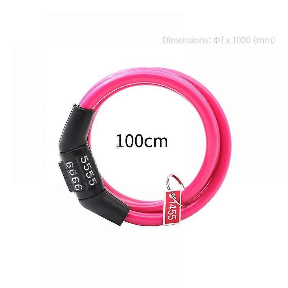 Magazine Bicycle Chain Lock Bike Security 4-Digit Password Combination Anti-theft Padlock