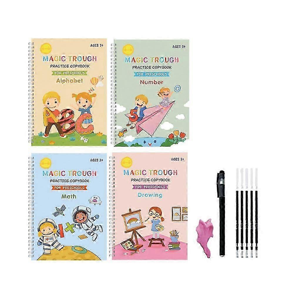 Reusable Grooved Calligraphy Practice Stickers For Children'S Enlightenment Fun