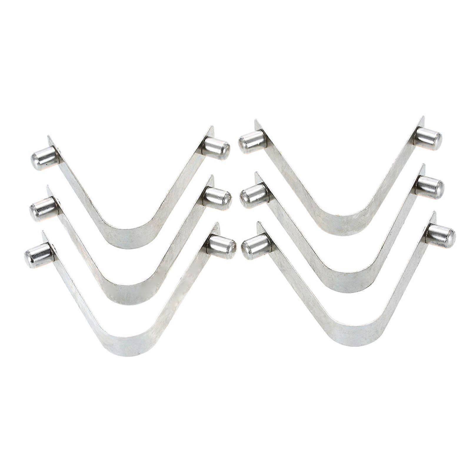 6pcs Kayak Paddle Spring Clips Tent Pole Clips Push Button Spring Snap Clip Locking Tube Pin