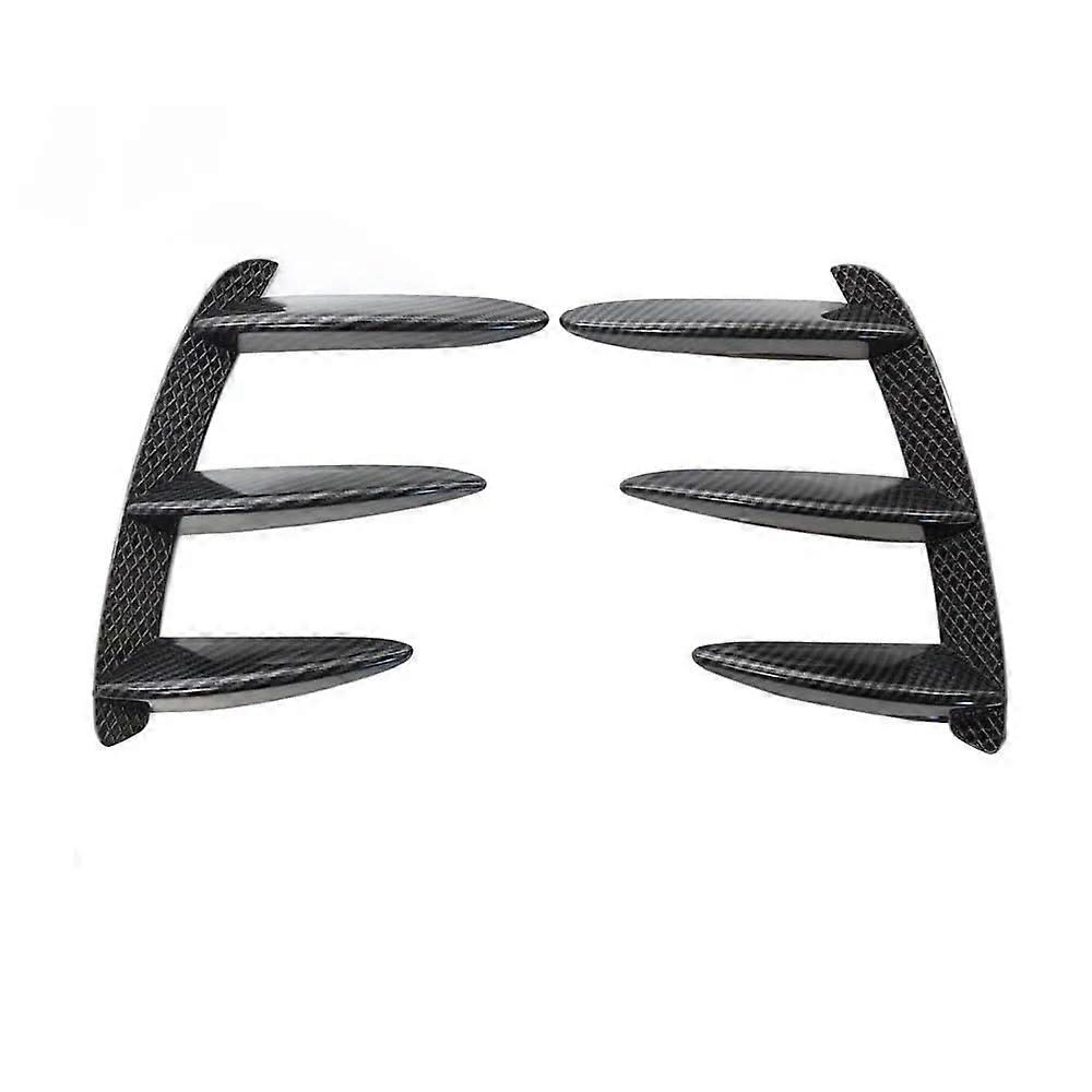 Front Bumper Diffuser For Benz W176 A200 A250 A260 A45 AMG Black Pattern 1 Pair Canard Spoiler