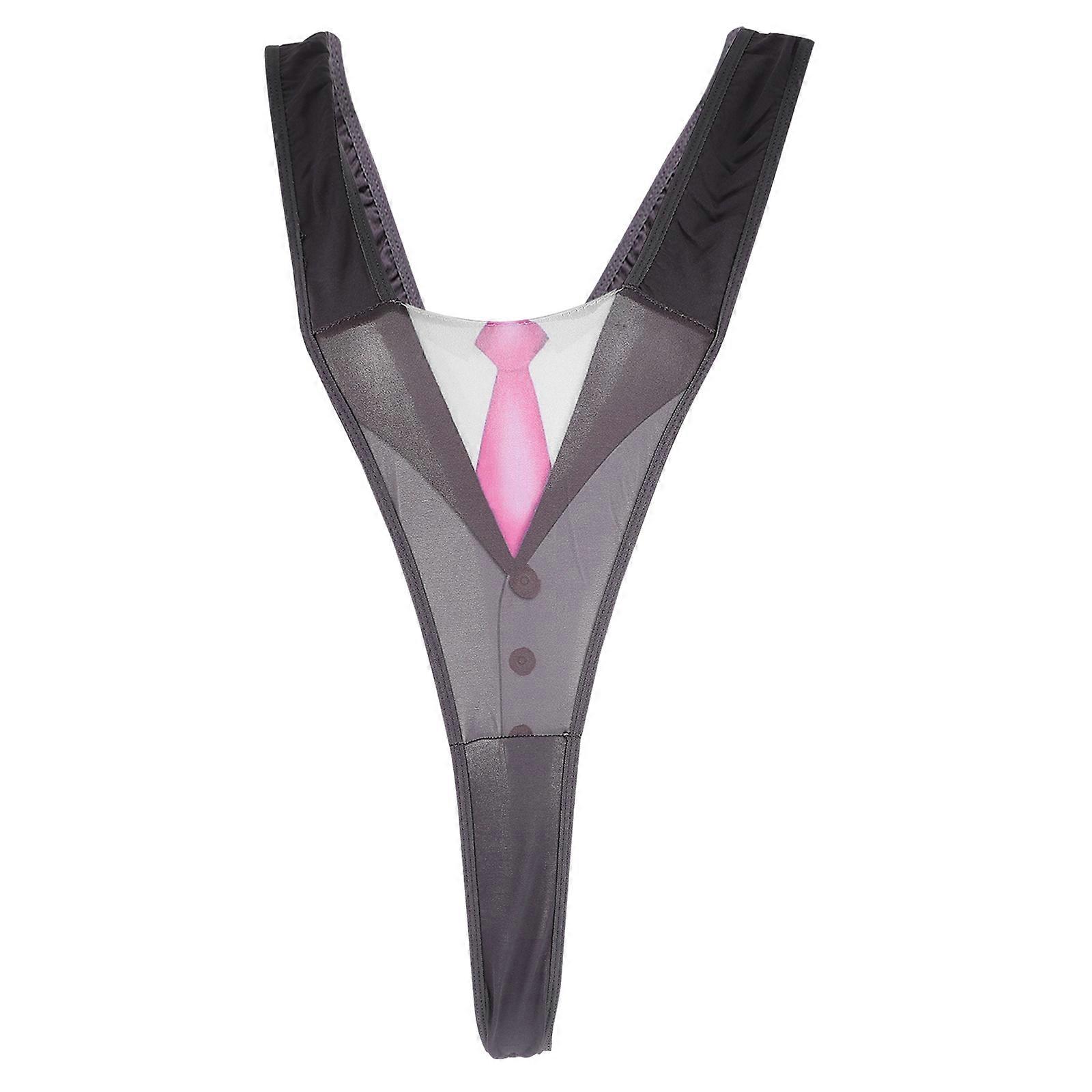 Black Suspender for Party 1 Piece Briefs