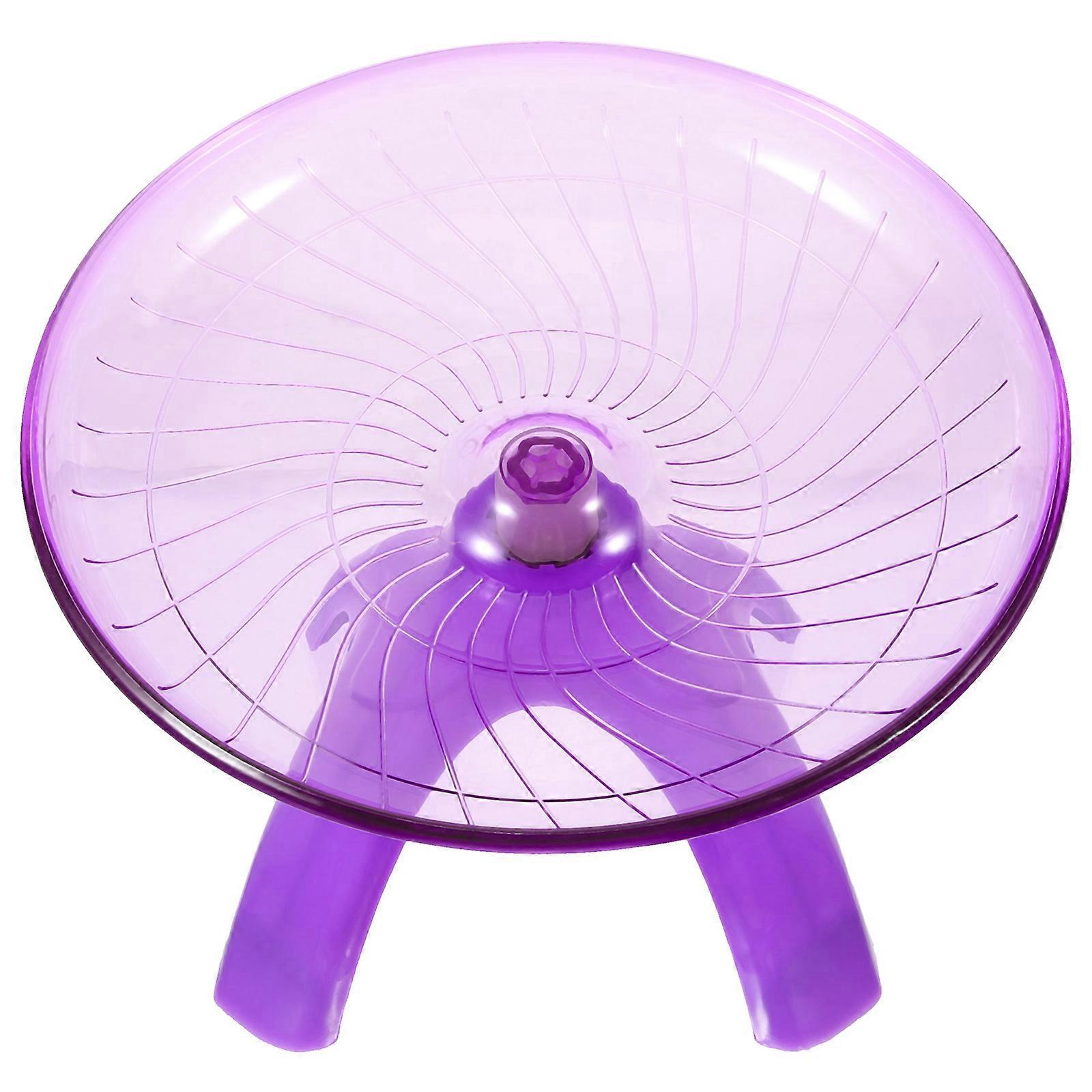 Hamster Wheel Toy for Running Exercise 3Pcs Violet Plastic Small Pet Wheels