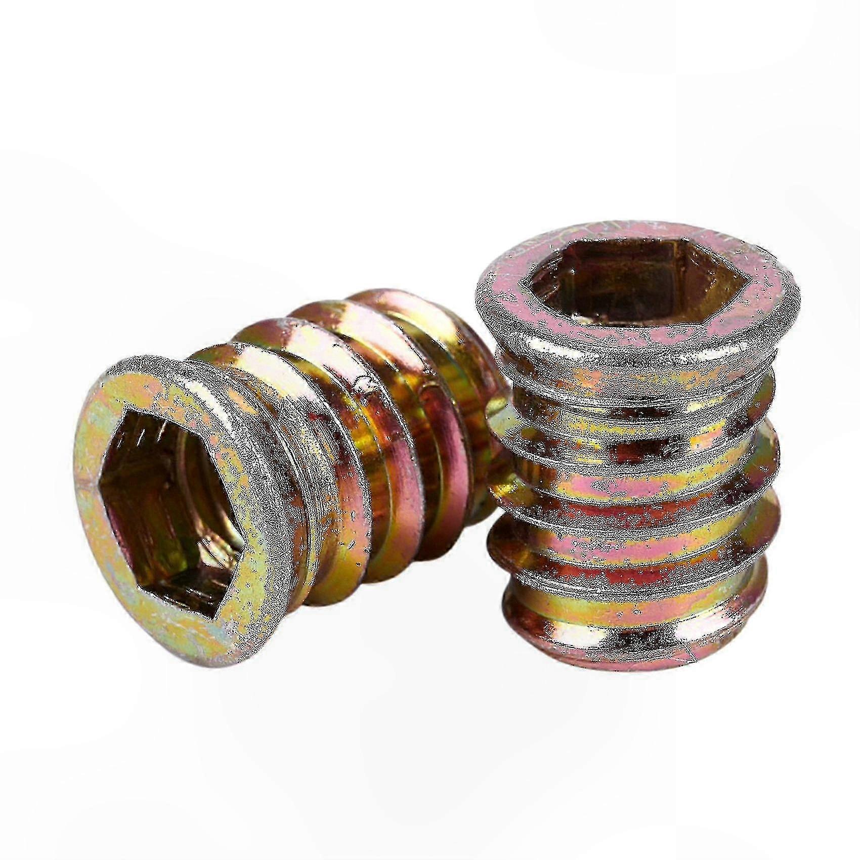 M10 x 20mm Threaded Inserts for Wood, 20 Pack