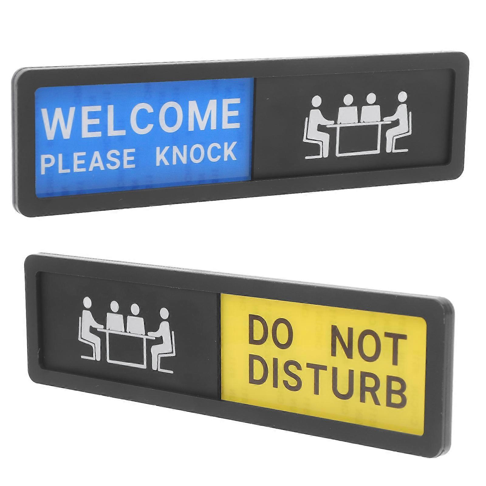 Office Door Privacy Sign Slide Indicator Do Not Disturb for 8Pcs