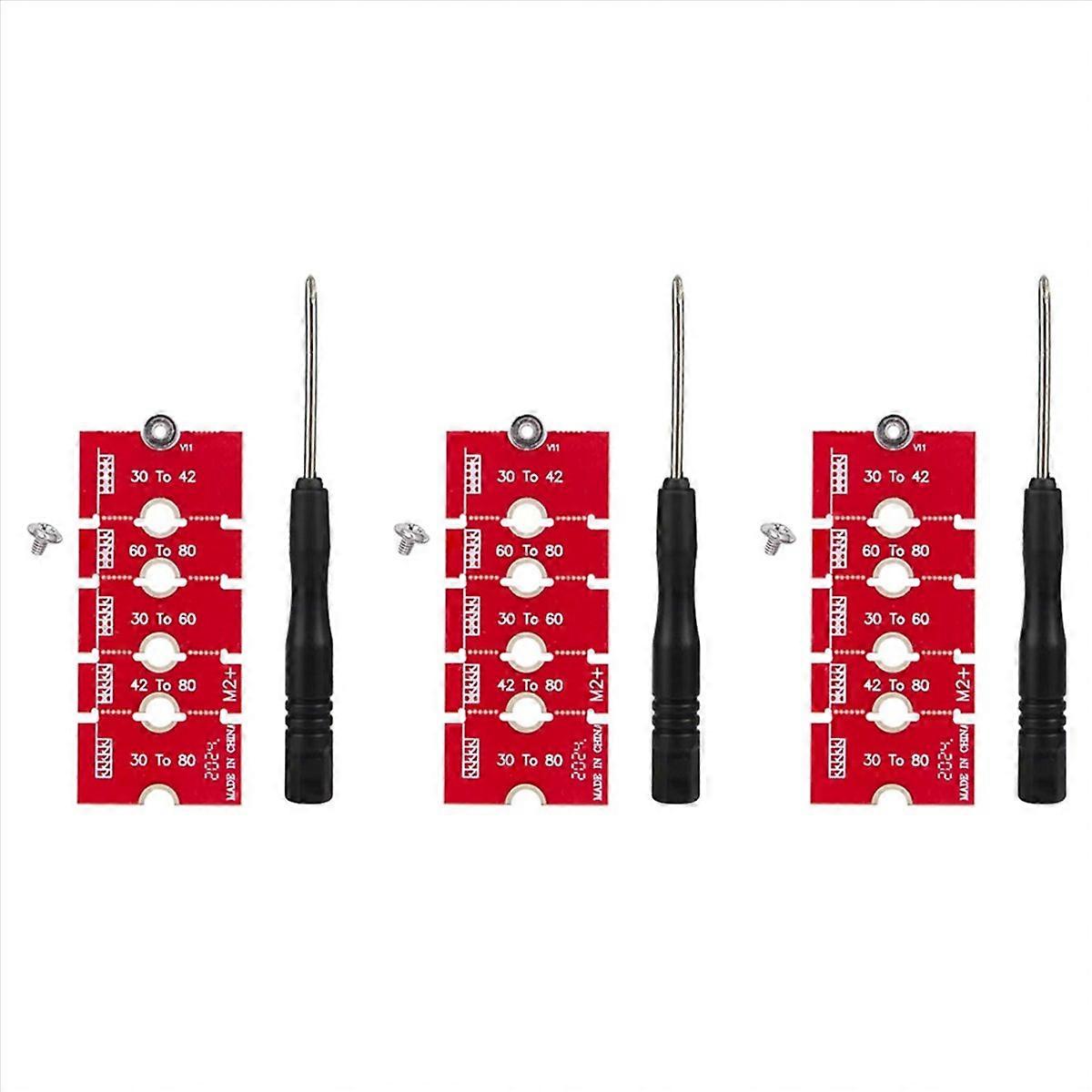 3X M.2 NGFF NVME SSD Extension Bracket Transfer 2230 2242 2260 2280 Length Extend Adapter Bracket Ca