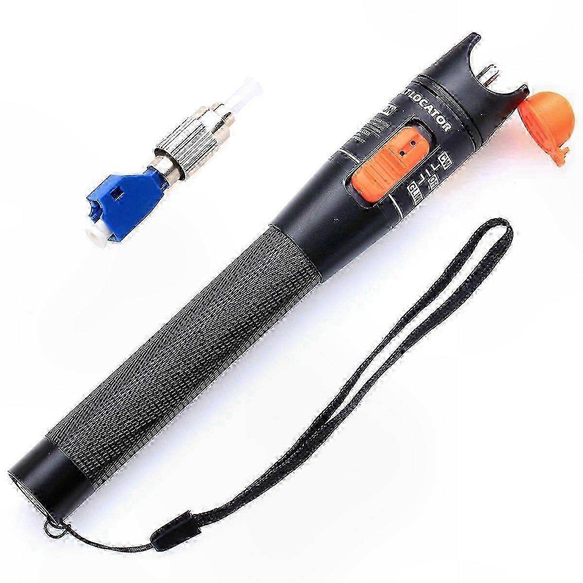 Visual Fault Locator for Fiber Optic Cables, Red Light Tester with LC/FC/SC/ST Connectors