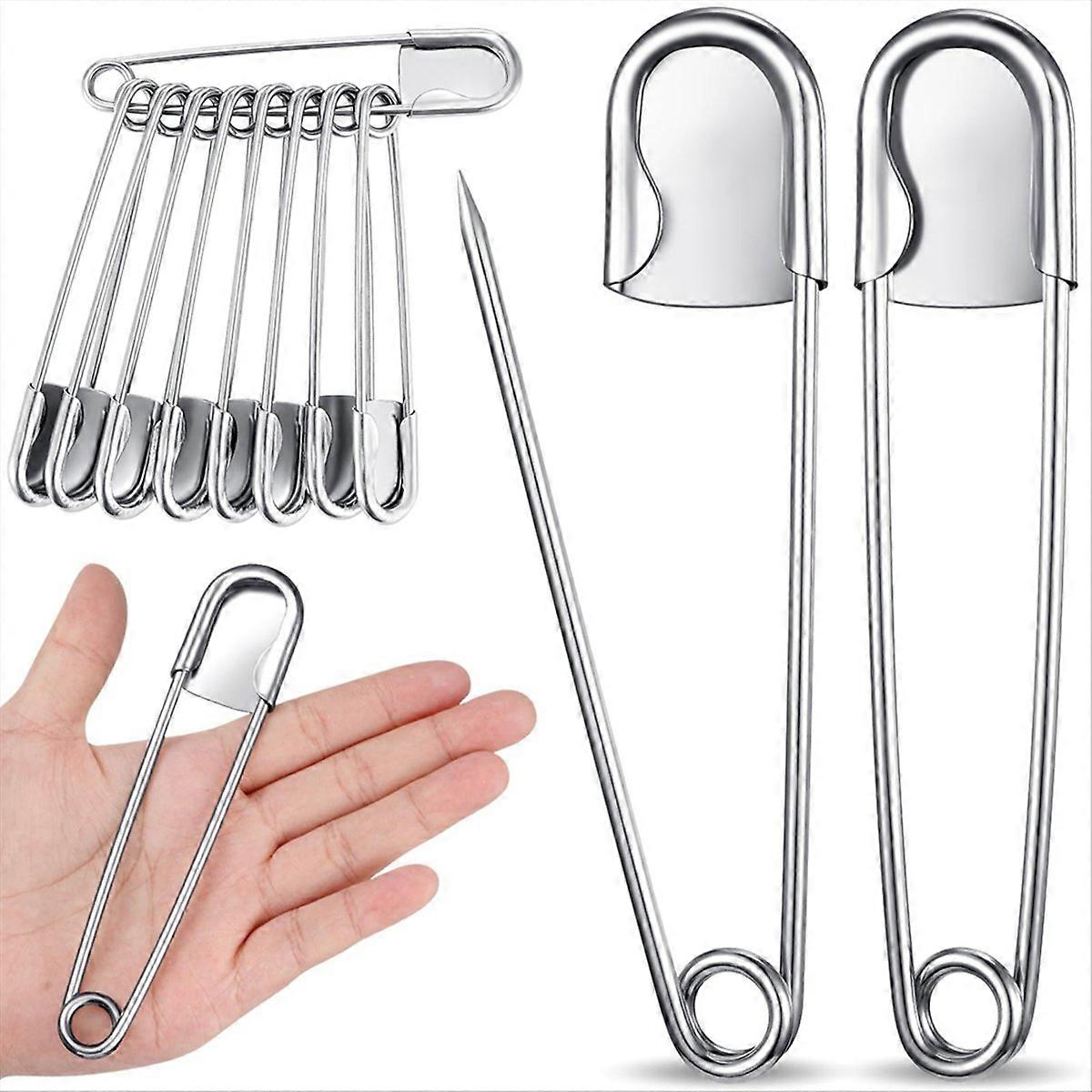 10 stk. 5 tommer jumbo rustfrit stålstifter