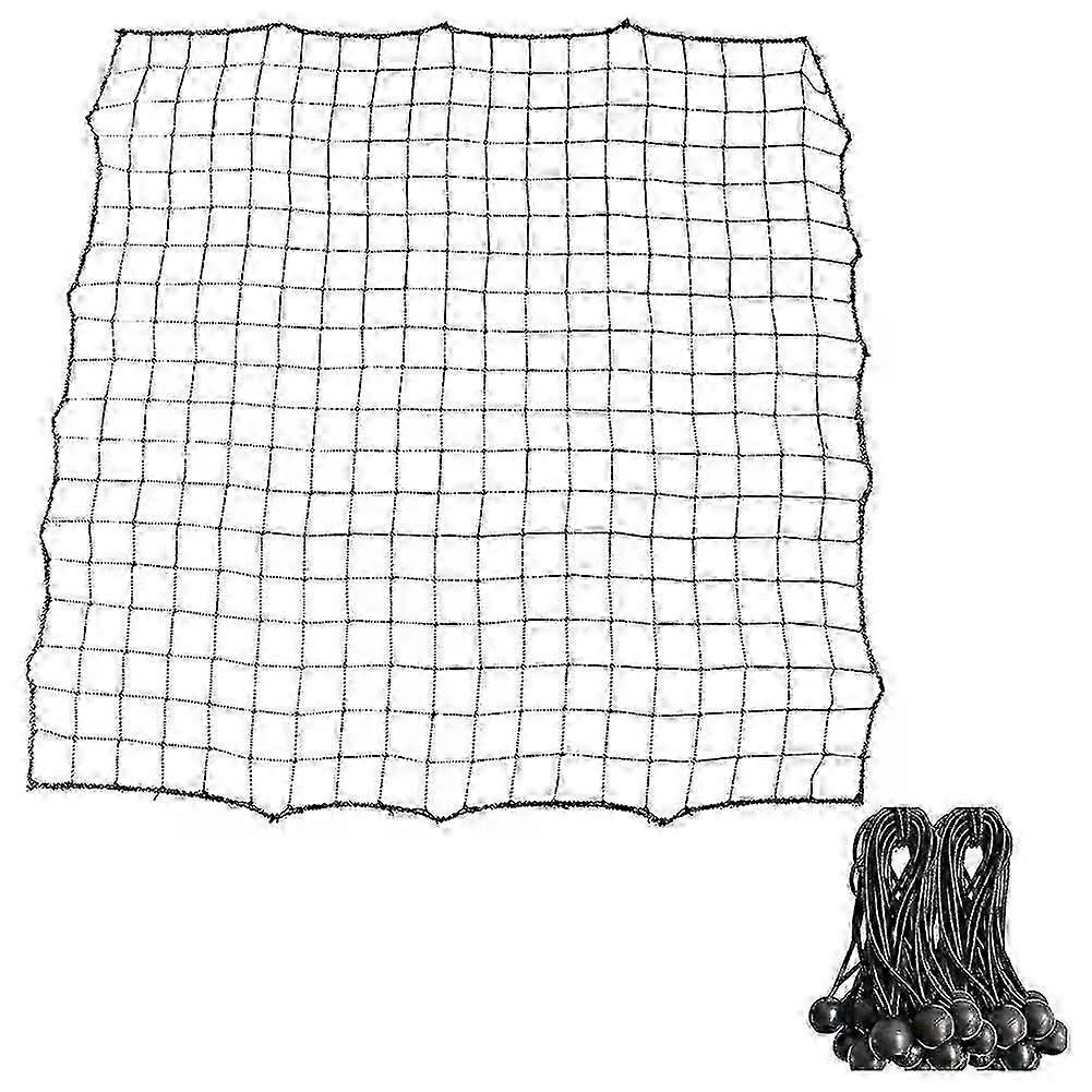 Soccer Rebounder Net with 20 Elastic Ropes Kickback Football Practice Net Target Goal Net Training Aid for Kids Teens & Adults