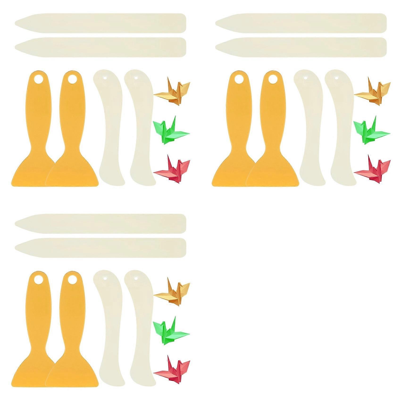 18X Bone Folder Tool, Paper Folding Tools,Plastic Bone Folder Paper Creaser