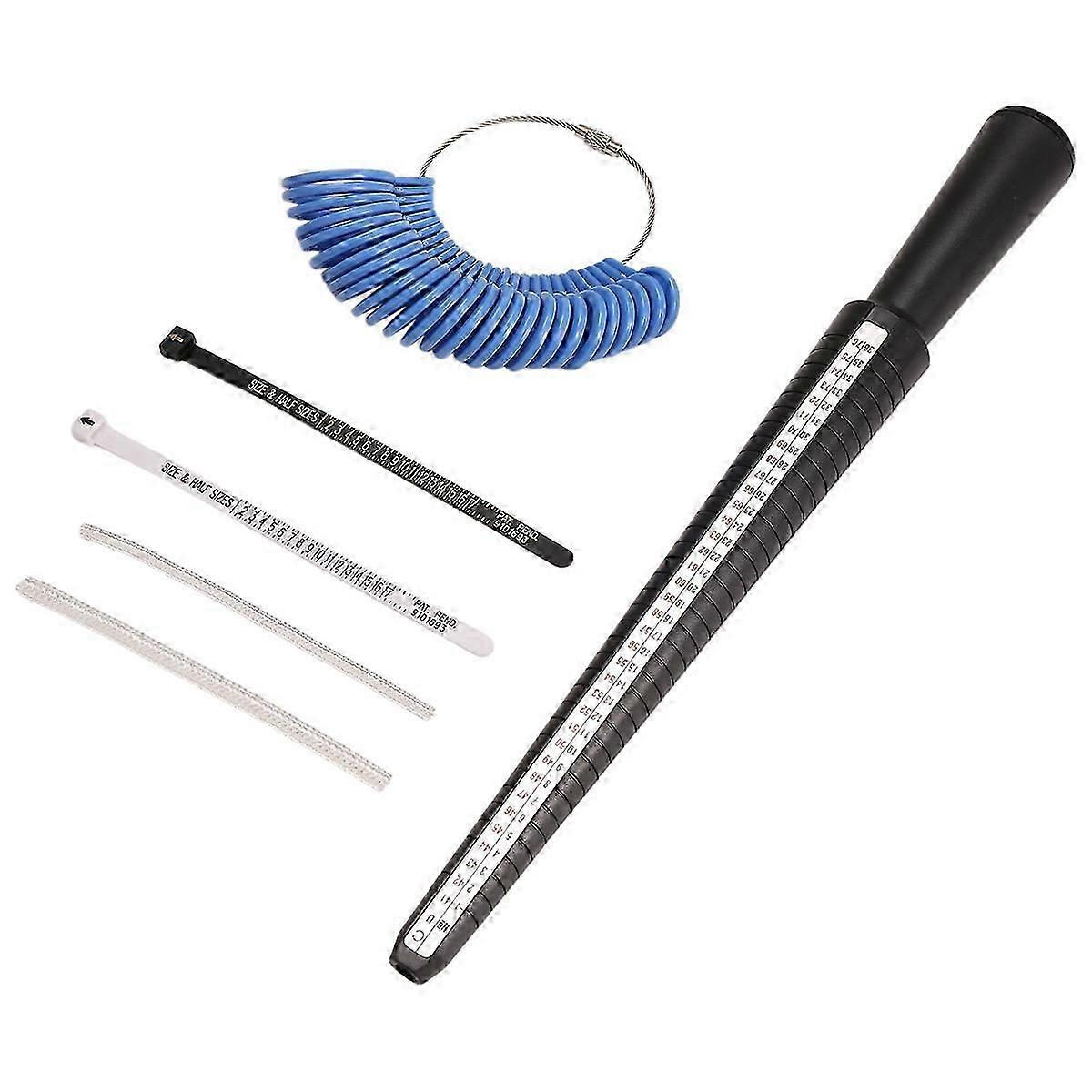 Ring Sizing Tool Set, Ring Mandrel Gauge and Sizing Stick Compatible for Fi